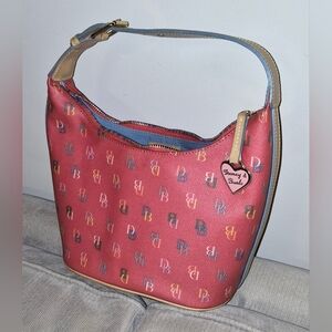 Dooney & Bourke Red Leather Hobo Bag
